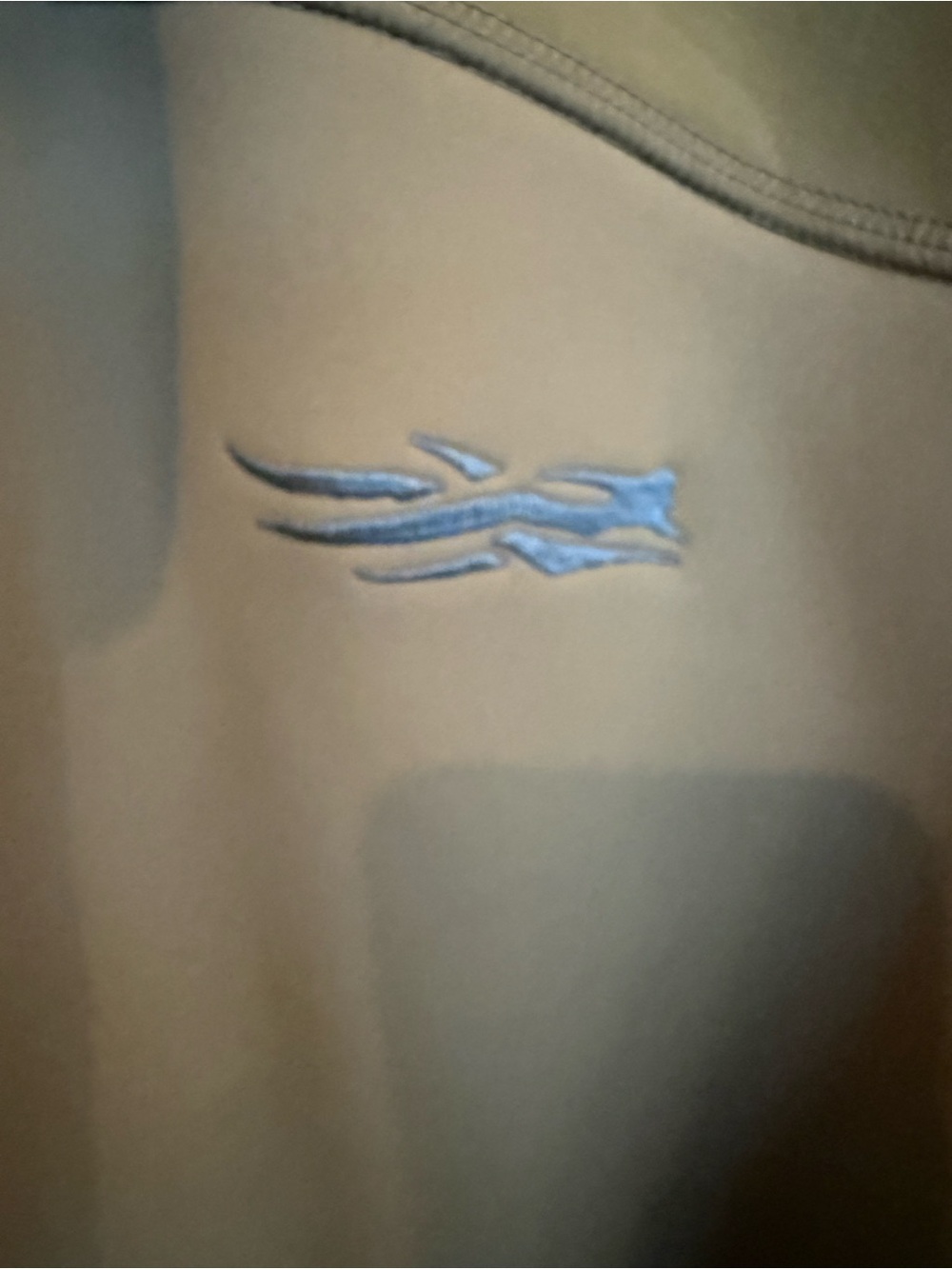 Sitka Duck Oven Two-Tone Olive and Tan Performance Hoodie - Picture 9 of 10